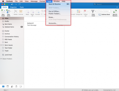 setting rules on outlook for mac